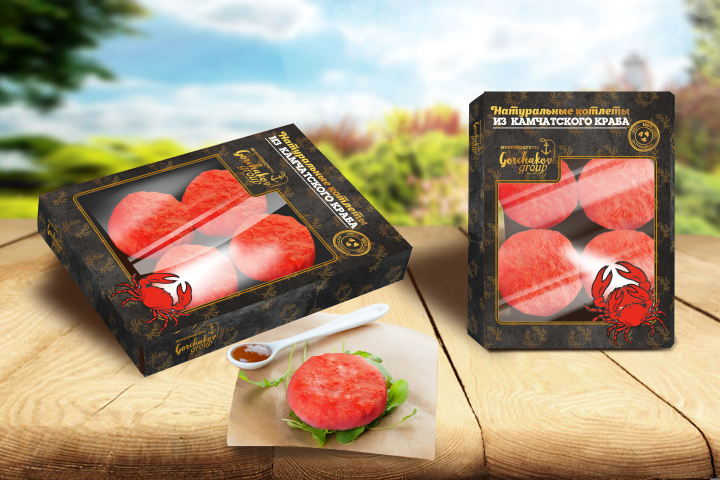 Упаковка для котлет из крымского краба