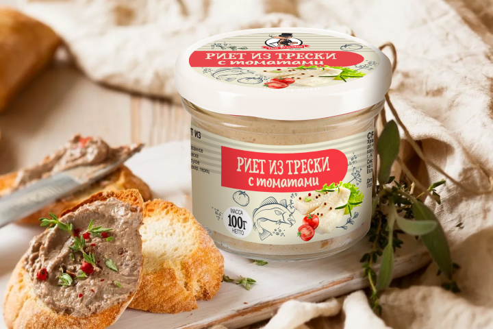 Серия этикеток для морской продукции