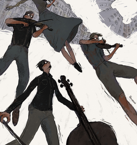 Квартет играет Шостаковича