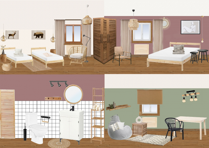 Коллажи дизайн-проект дом под сдачу