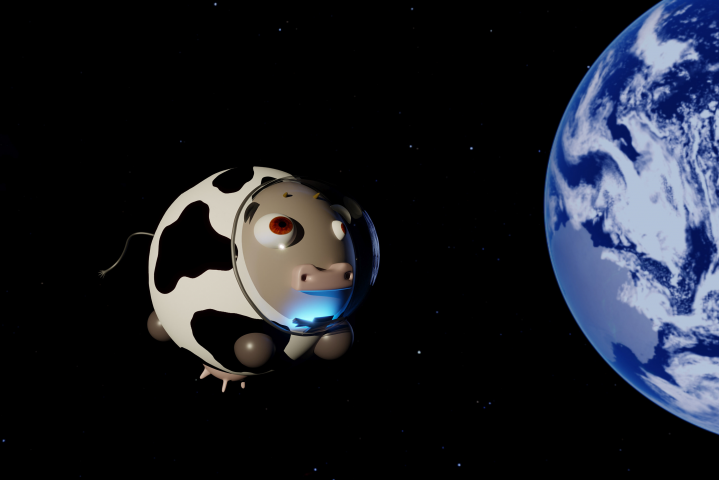 корова в космосе)))