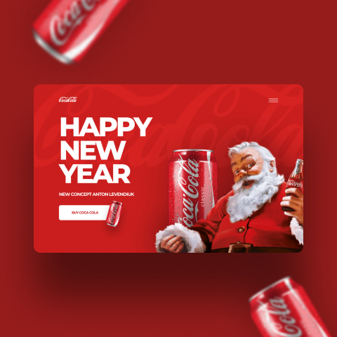 Новогодняя страница Coca Cola