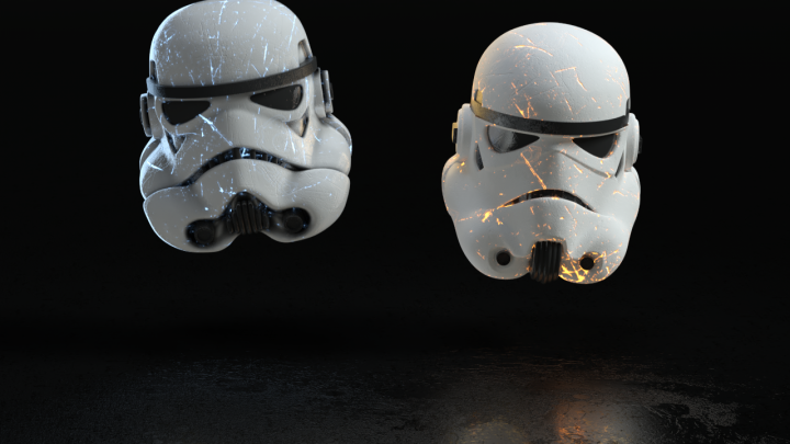 3D Star Wars Fan motion