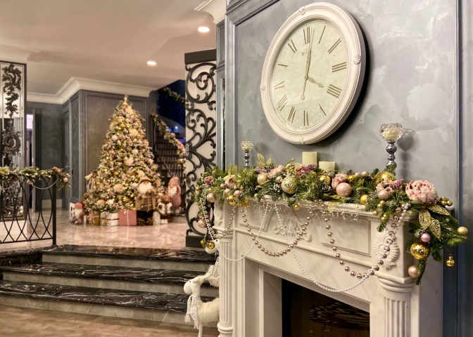 Оформление новогодних ёлок