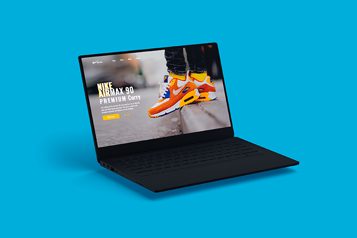 Промо экран кроссовок Nike