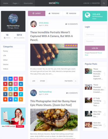 MyThemeShop SocialMe