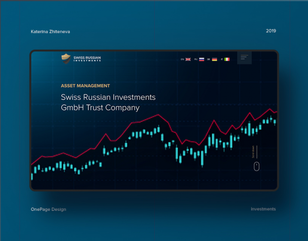 Landing Page для Swiss Russian Investments.
