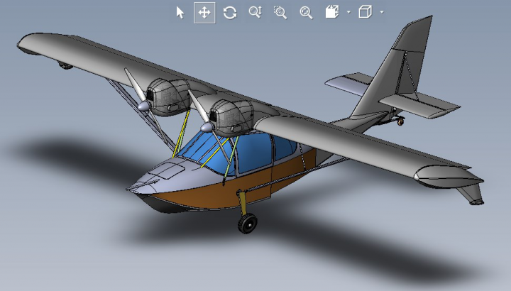 Моделирование гидросамолета