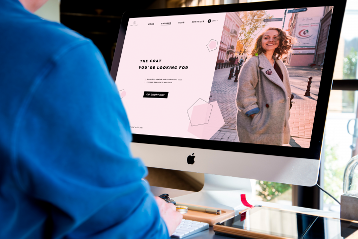 Landing Page для магазина пальто