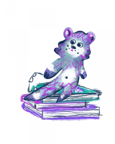 Мишка на книжках