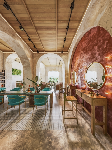 Визуализация интерьера салона красоты по референсу