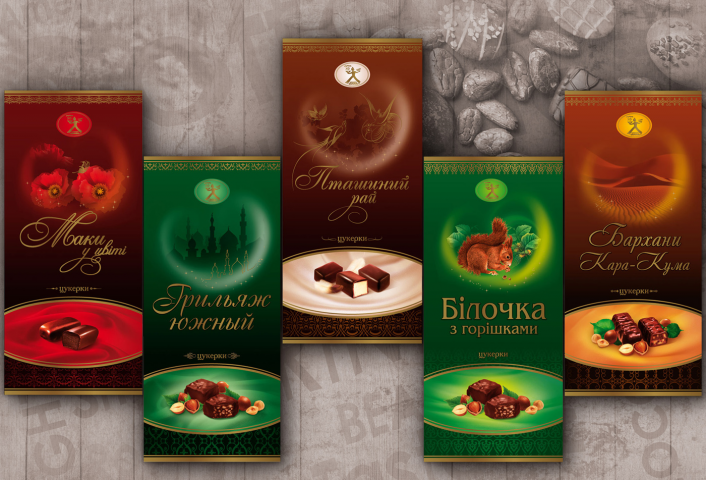 Серия коробок для конфет