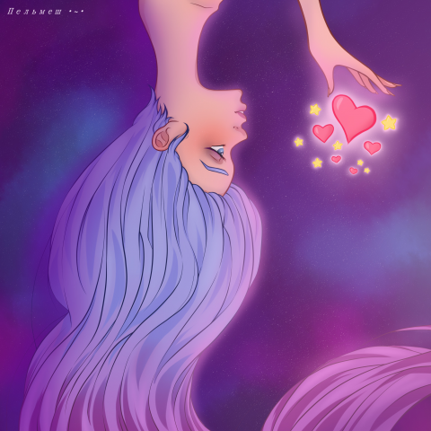 Арт в подарок художнице