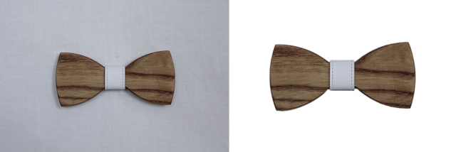 сделать белый фон и кадрировать, подчистить неров