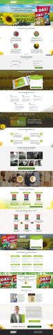 Landing page для семечек "DAXI"