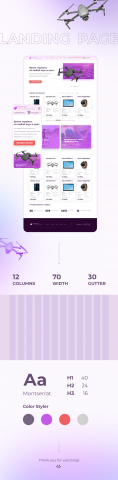 Web design of a gadget store