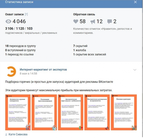 Пост для VK.com