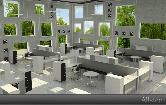 Allsteel интерьер офиса