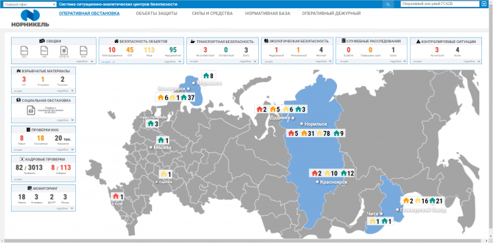 Ситуационный центр НорНикель