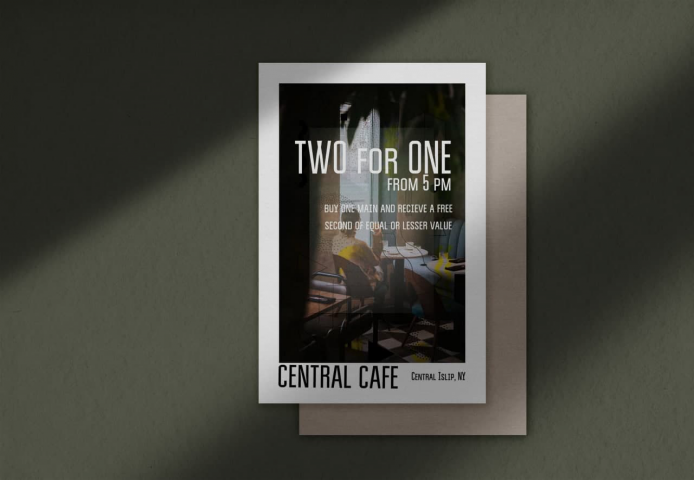 Листовка для Central Cafe