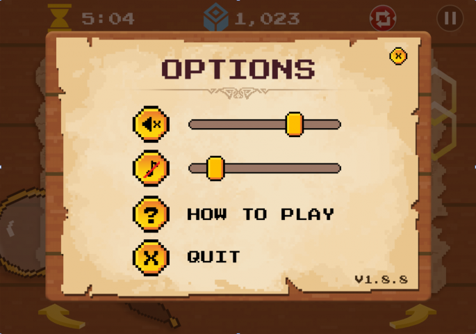 UI для пиксельной игры