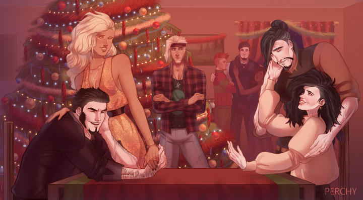 Новый год с оригинальными персонажами