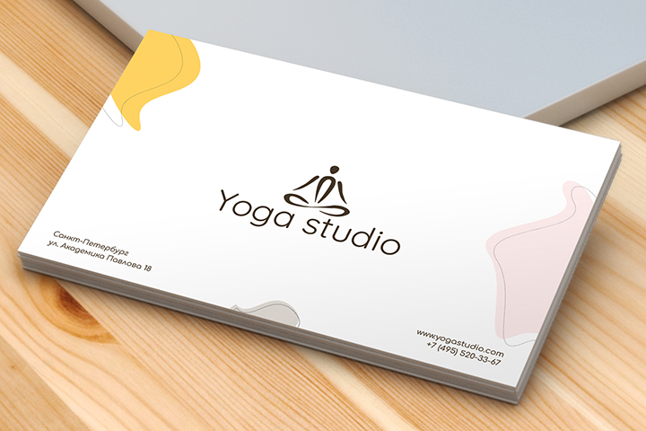 Визитка для студии йоги