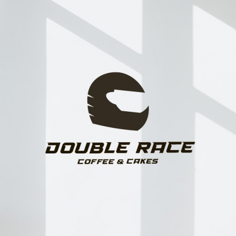 Логотип для кофейни Double Race