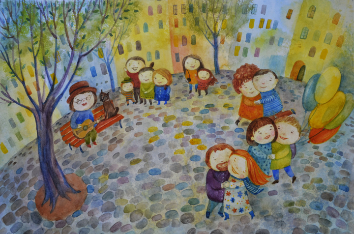 Иллюстрация к стихотворению "Смеянцы"