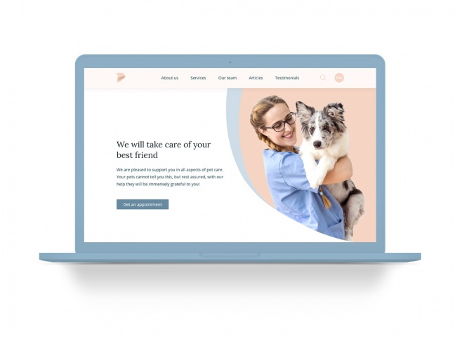 Дизайн сайта для ветеринарной клиники "VetClinic"