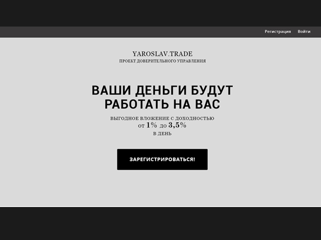 Проект доверительного управления