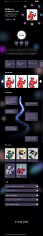 Landing page Solana bullz