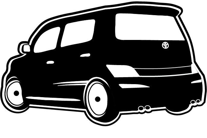 Стикер авто по фото в векторе