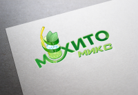 логотип уличного мохито и картошки фри
