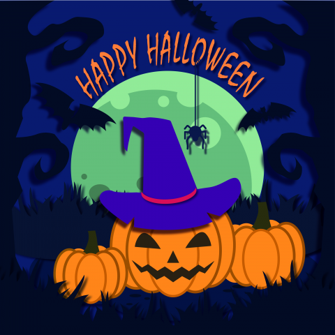 Открытка "Halloween"