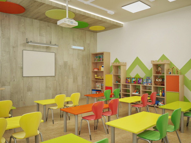 Дизайн проект детский сад, включая раздел "отделочные работы"