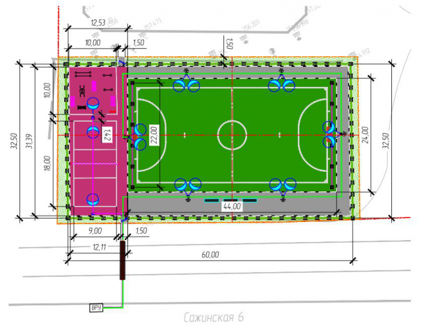Устройство спортивной площадки
