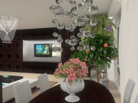 Квартира. "Кутузовская Ривьера". Гостинная-Кухня