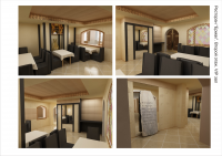 "Ермак", Технологический эскиз отделочных материалов