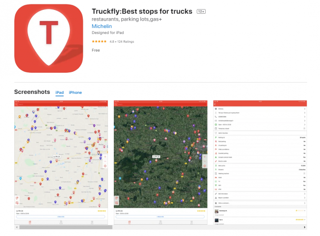 Truckfly:Best stops for trucks