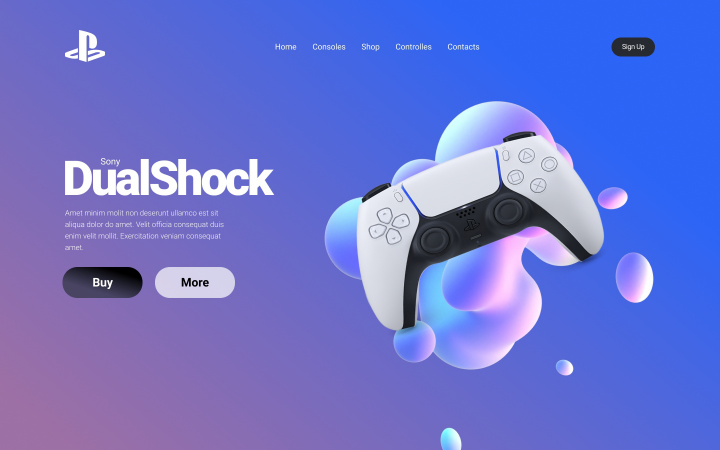 Сайт на джойстик