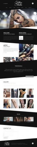 Тату студия (Landing Page)