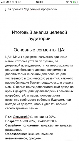 Контент-стратегия для проекта «Удаленные профессии»