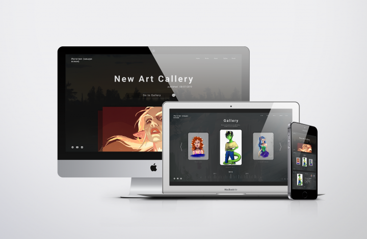 Дизайн сайта "Art Gallery"