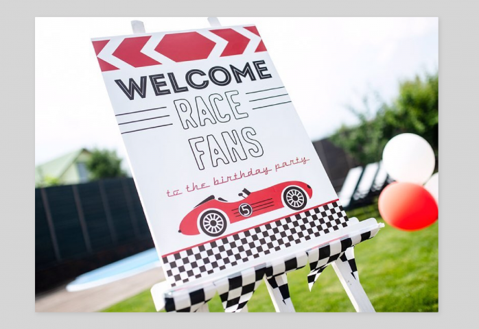 плакат Race car