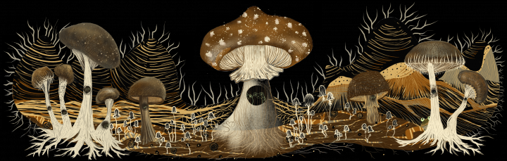 Осенний принт для эмалированной кружки