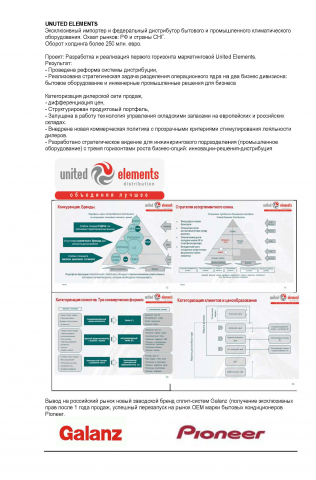Стратегия маркетинга United Elements Group