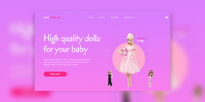 Сайт кукл Барби "Dolly"