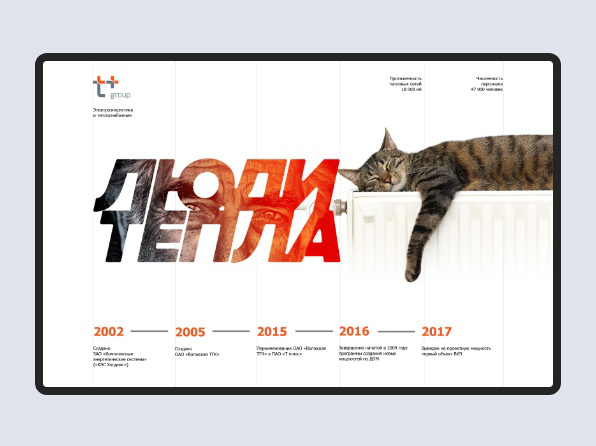 Сайт для теплоэнергетической компании