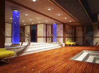 Проект интерьера дискотеки для Дворца Республики, г. Минск.